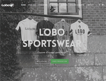 Tablet Screenshot of lobosportswear.com